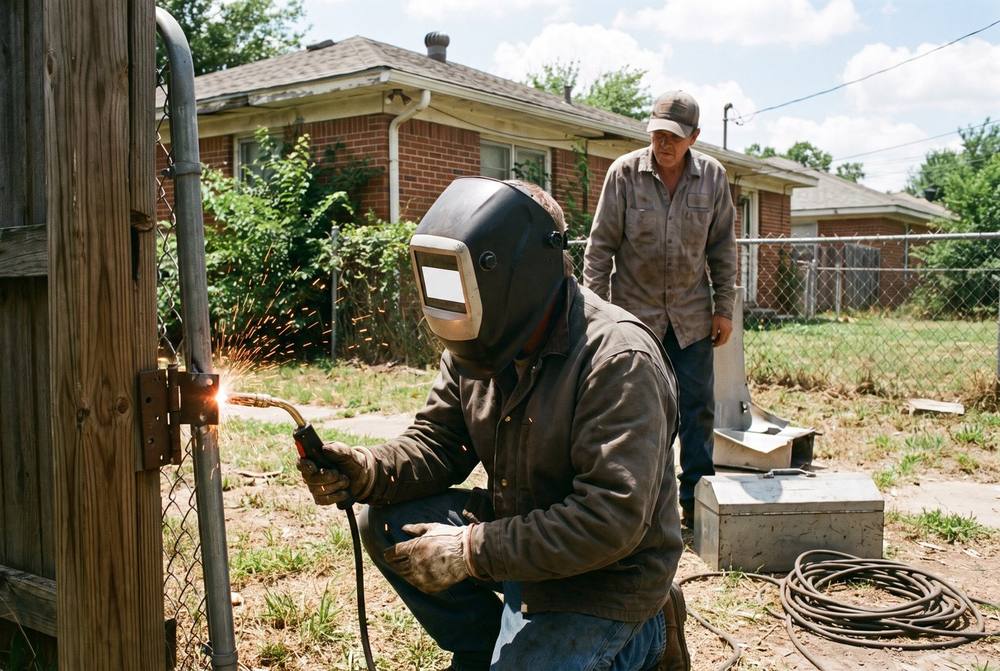 Repairing a metal gate